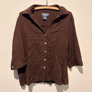 Miss Lili Linen Blend Blouse